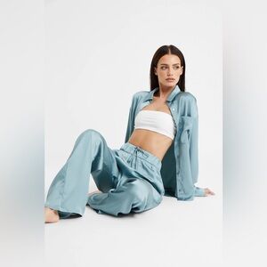 BOA Relaxed Satin Shirt